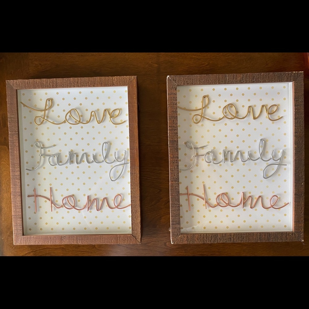 Love Family Home Wall Art